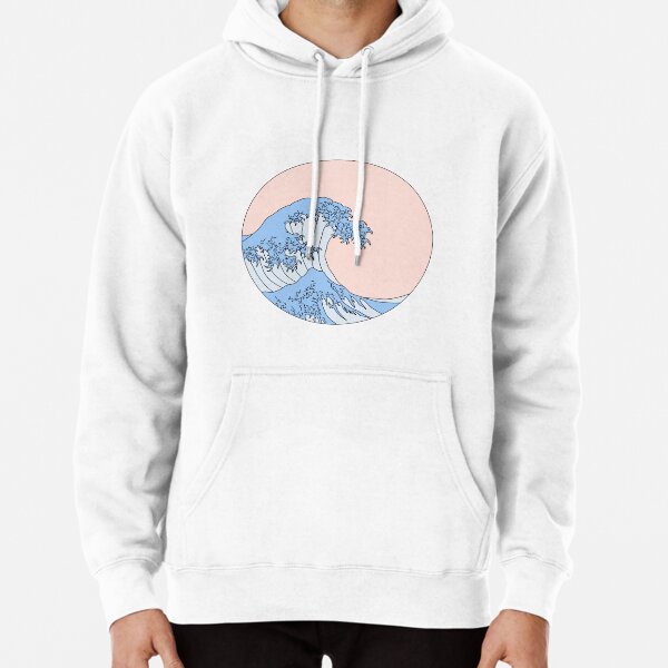 aesthetic wave Pullover Hoodie RB0901 product Offical galaxy Merch